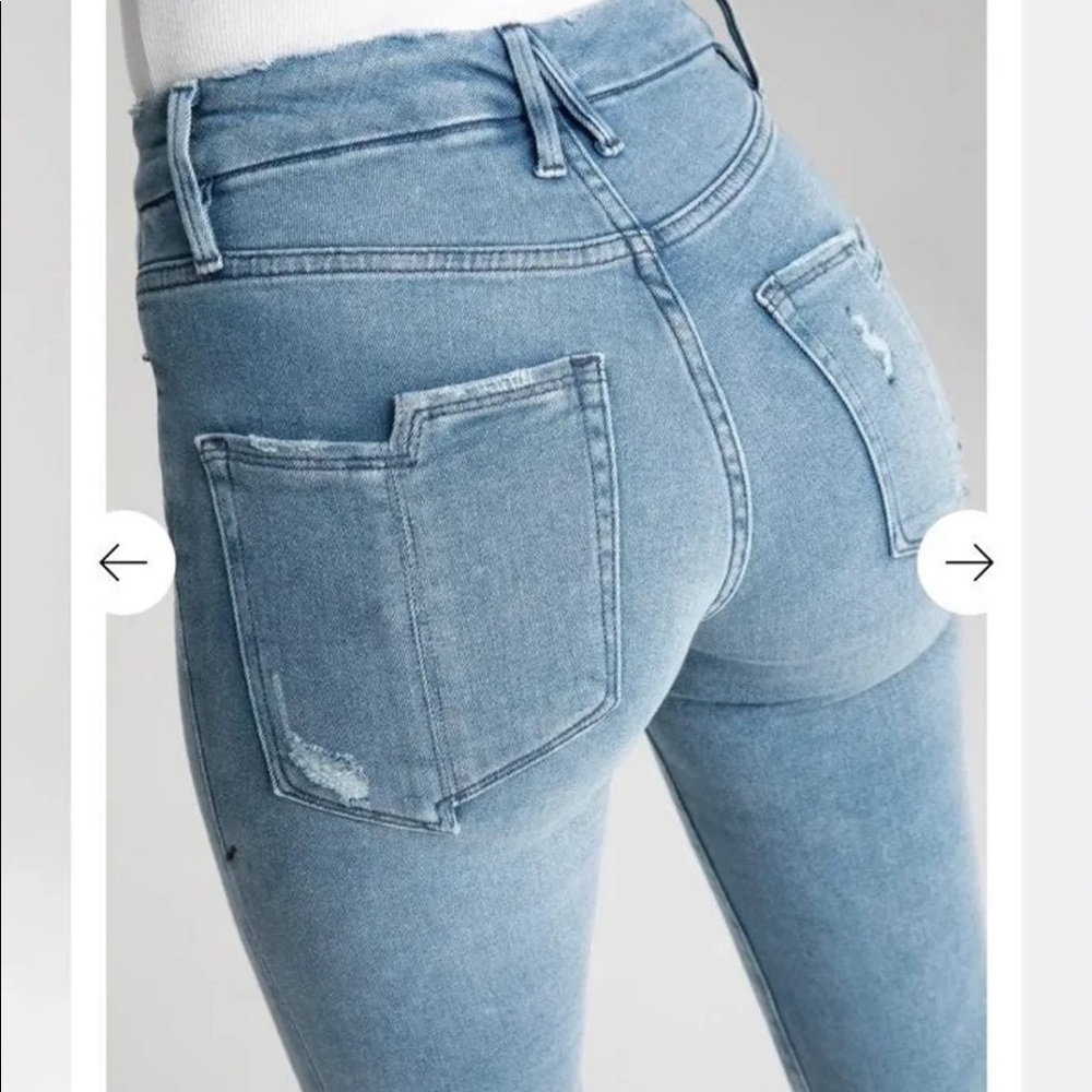 GOOD AMERICAN Jeans STRAIGHT SPLIT POCKETS Retail $139 NWT size 10
